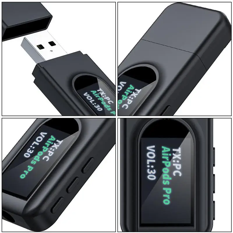 5 0 Bluetooth адаптер беспроводной ЖК дисплей USB приемник музыкальный аудио передатчик