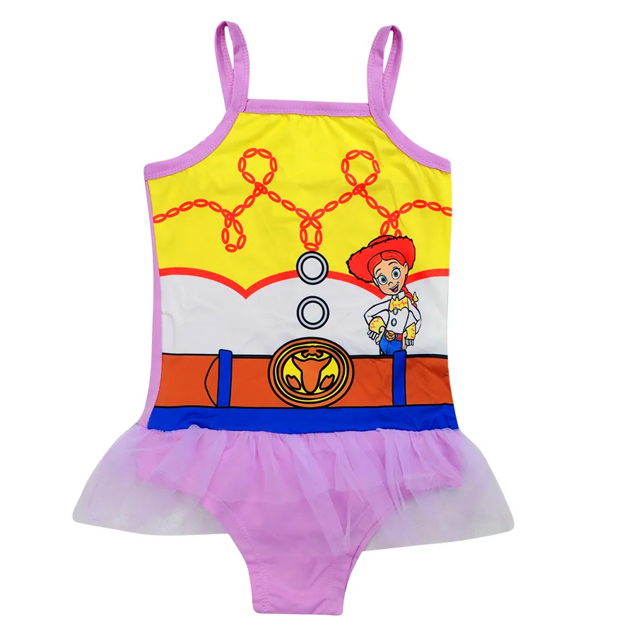 От 4 до 12 лет История игрушек Девочки Цельный купальник купальники для девочек