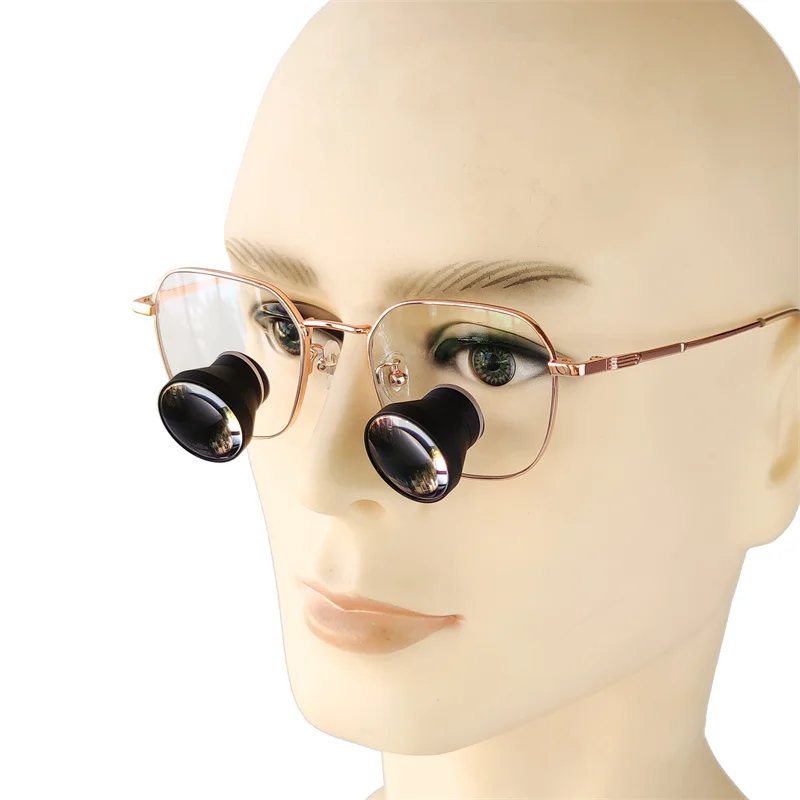 

Ultra-light Titanium Frame TTL3.0X Through The Lens Dental Medical Surgical Loupes Embedded IPD Customized(TTL3.0X-T)