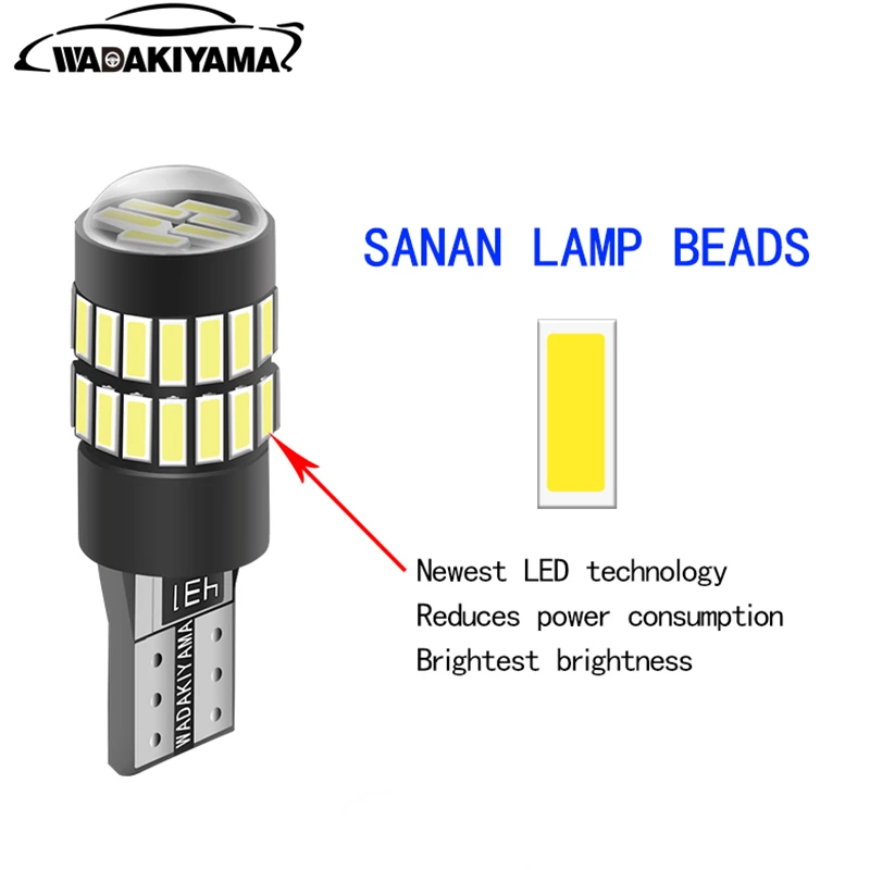 2шт светодиодный W5W T10 194 168 4014 36SMD фонарь для парковки авто Клинообразная лампа CANBUS