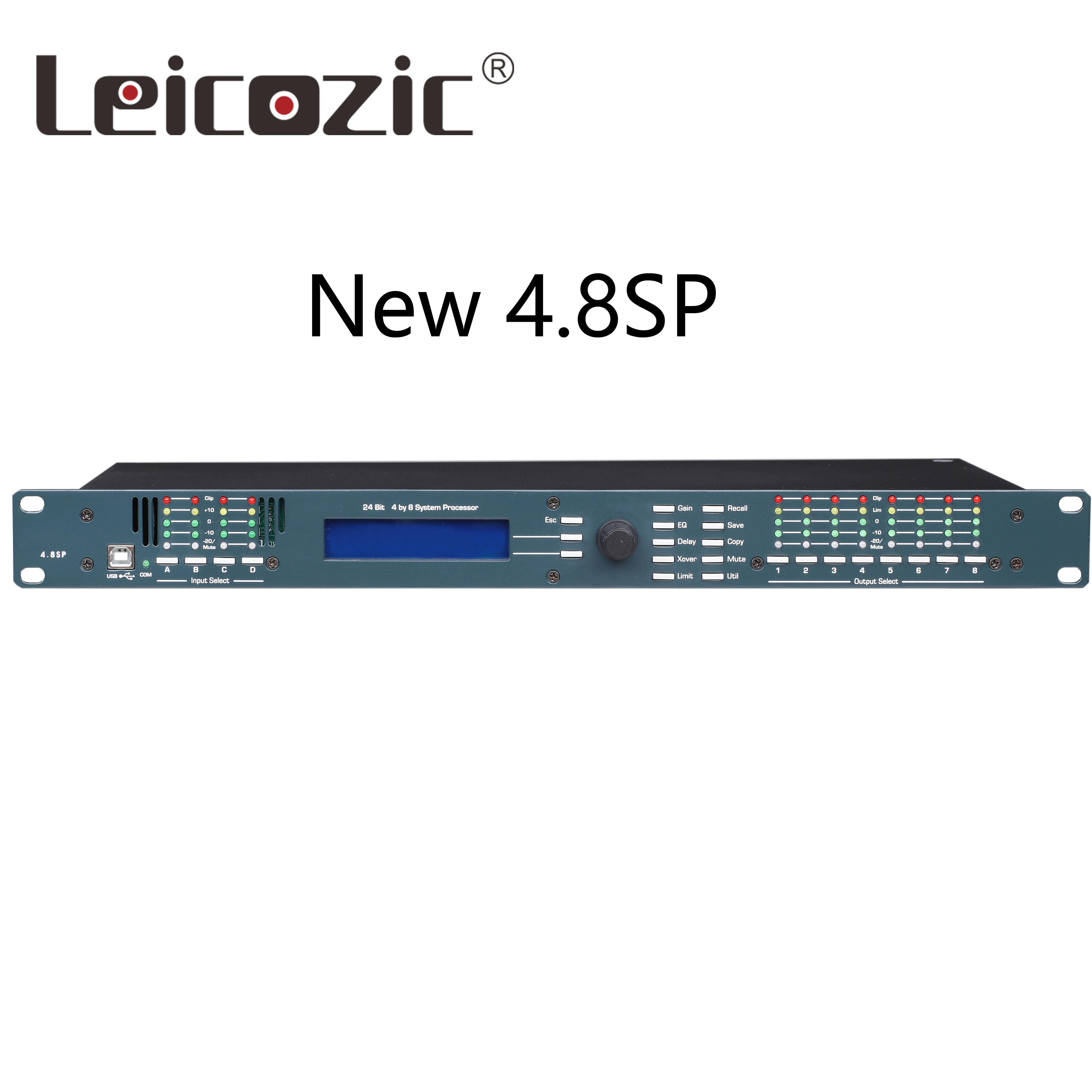 Leicozic 4in/8out 4.8SP Профессиональный цифровой процессор динамик управление pro аудио процессор protea pro сценическое аудио оборудование