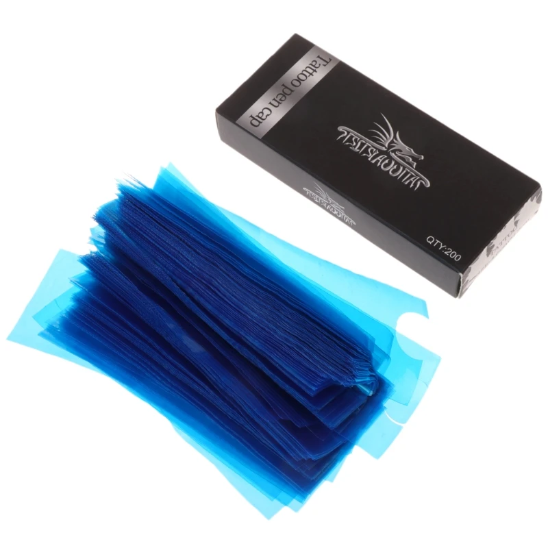 

200pcs Tattoo Clip Cord Sleeves Disposable Plastic Hygiene Machine Cover Bag