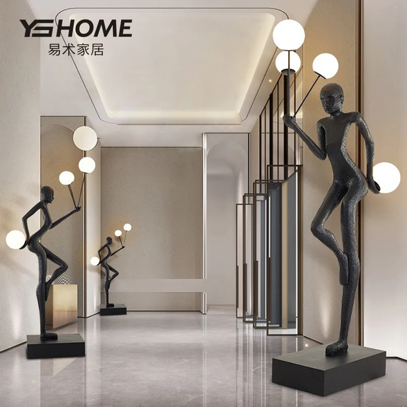 

zq Minimalist Creative Abstract Art Portrait Floor Lamp Decoration Lobby Fashion Soft Case Sculpture