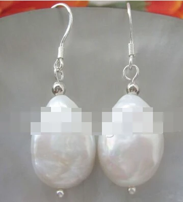 

shitou 00721 white baroque freshwater pearl earring-925 silver hook discount 40%