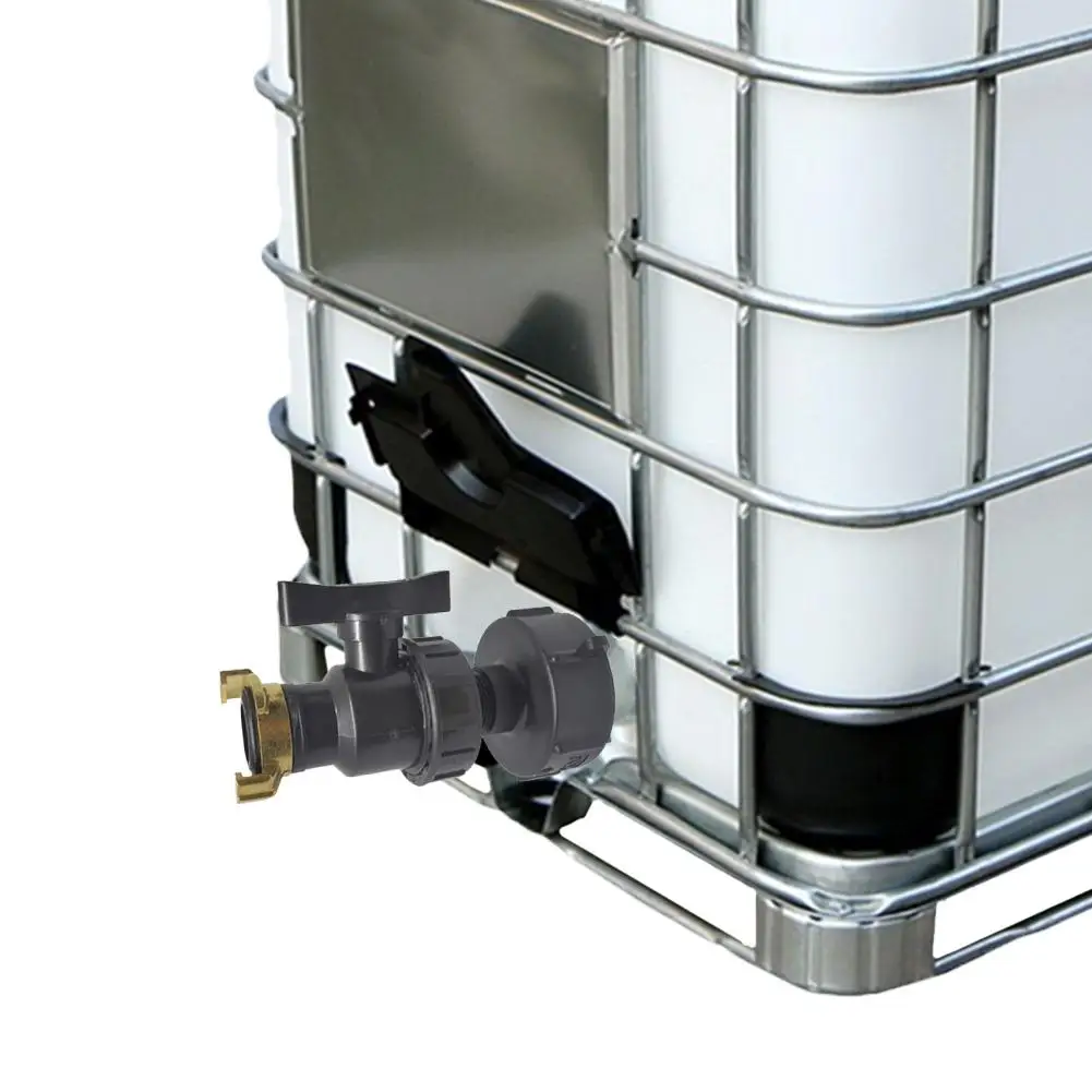 

IBC Tank Adapter S60X6 To Iron Brass Tap 3/4" Replacement Valve Coarse Thread Garden Water Connectors Drain Adapter