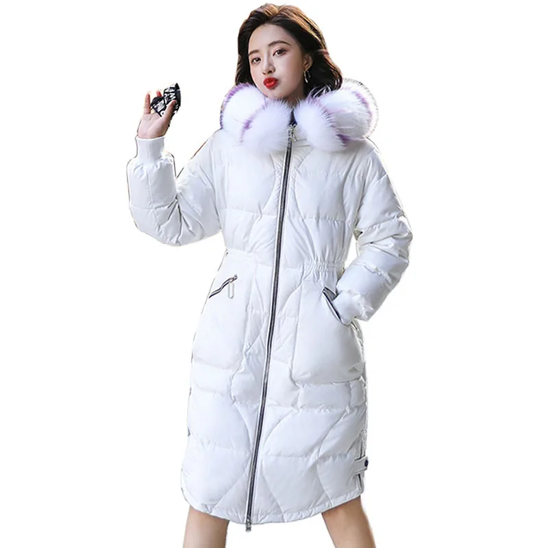 Goedkoop Vrouwen Witte Eendendons Jassen Tij Originele Ontwerp Winter 85% Witte Eendendons Jas Hoodies Vrouwelijke Mode Licht Jasje Uitloper