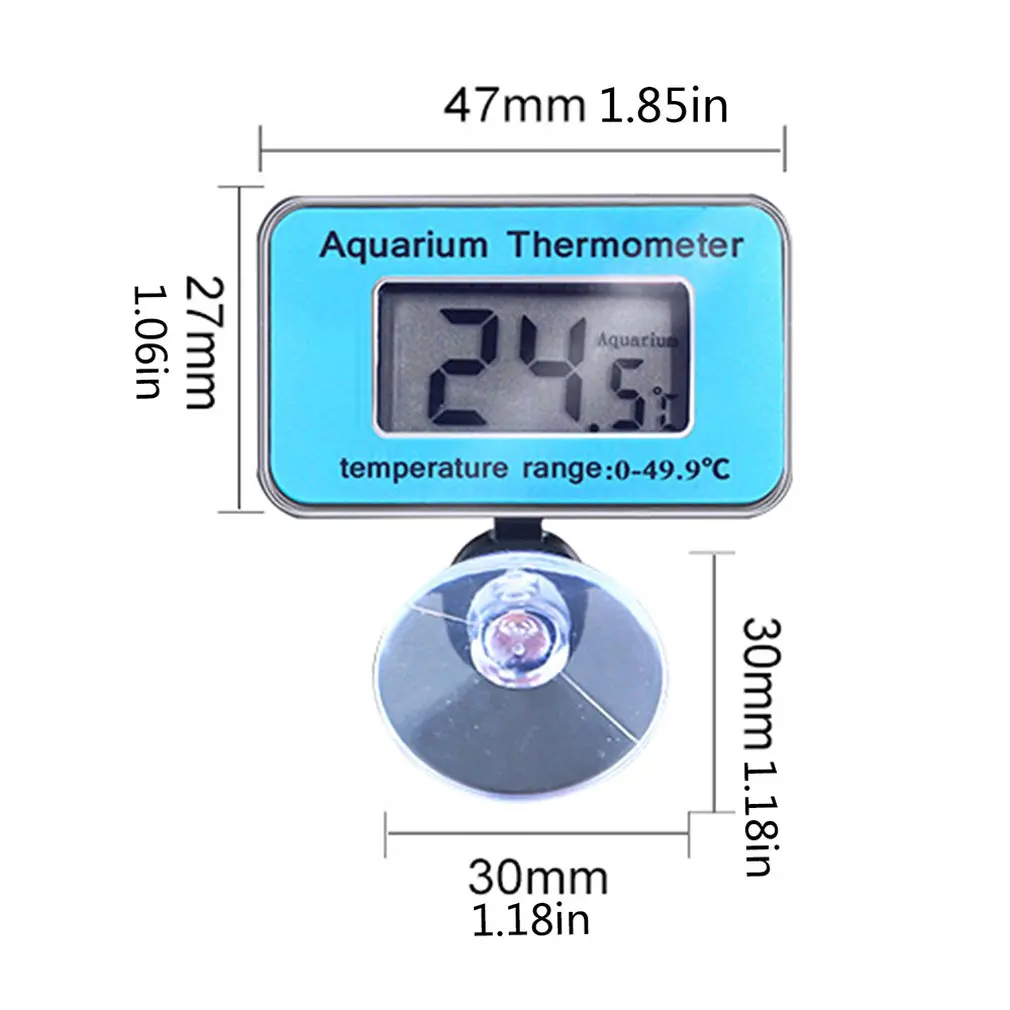 Аквариумный термометр Точное измерение температуры светодиодный цифровой