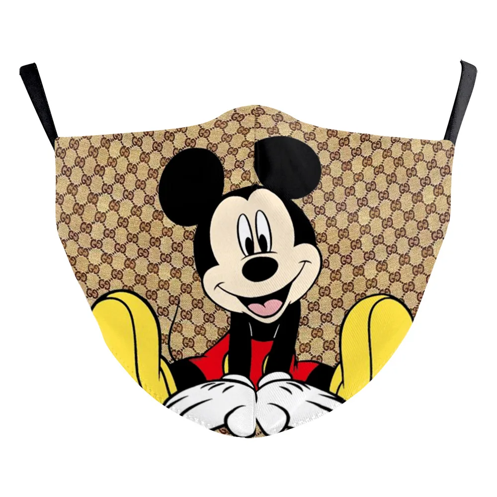 

Mickey Minnie Disney face masks 3D Printing Party Decoration Cartoon Adult Washable Anti-Dust Reusable Breathable Mouth Cover