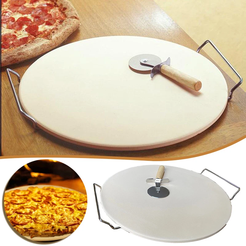 

13 inch Round Pizza Baking Pan Non-stick Pizza Tray Baking Mold Kitchen Utensil G10