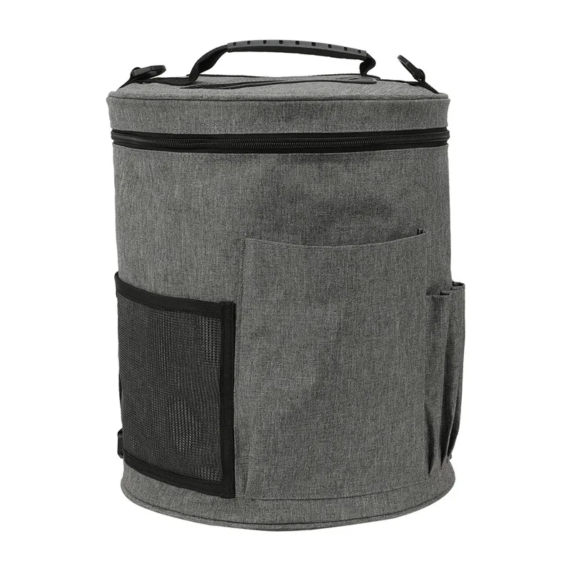 Gray Color KOKNIT, 11 видов стилей, сделай сам, рукоделие, органайзер для хранения, сумка для женщин, дорожная сумка, чехол для пряжи, для вязания крючком, вязания, игла, пряжа, сумка - Цвет: Gray Color