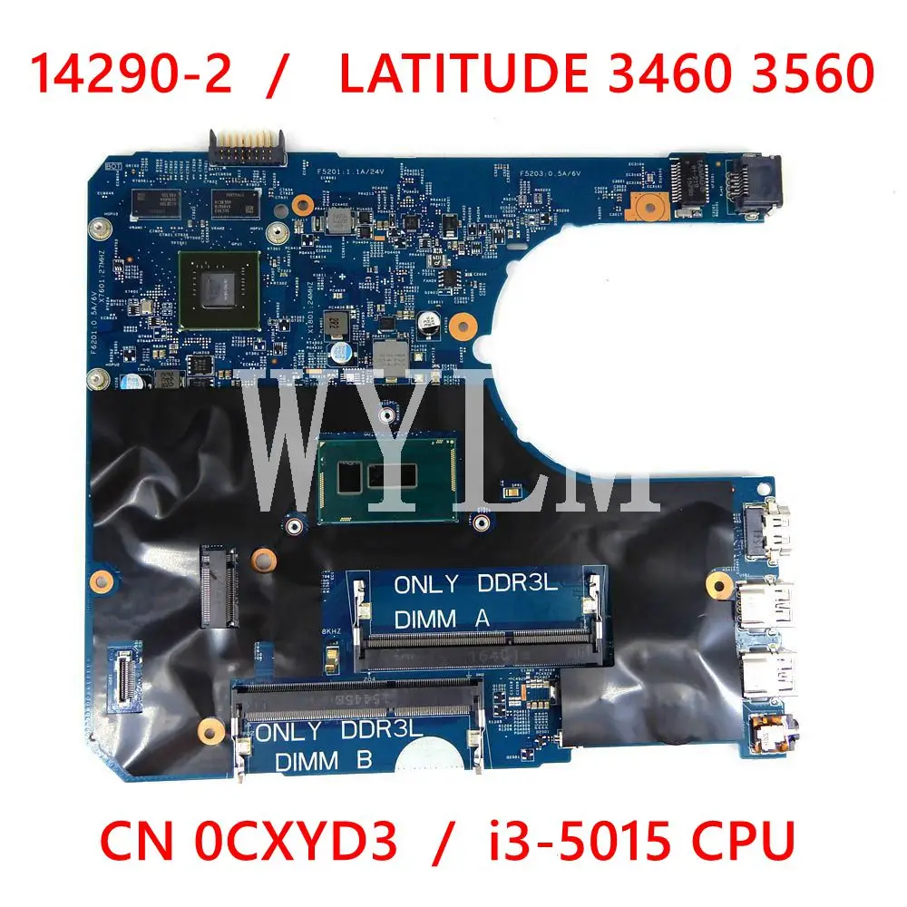 

Материнская плата для ноутбука Dell Latitude 14290 3460, i3-5015U, 3560 протестированная