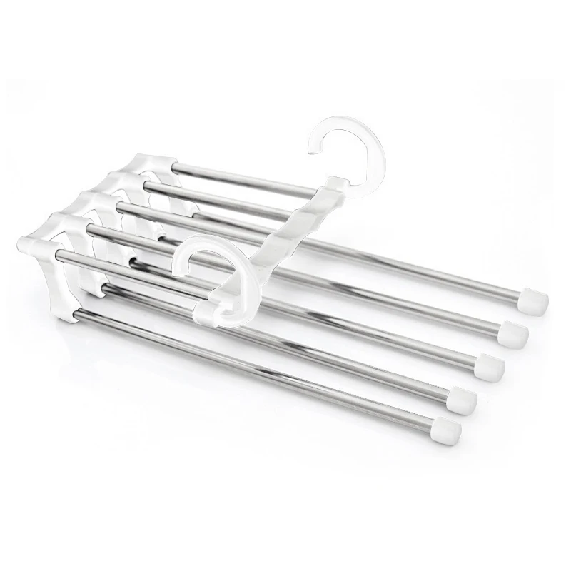 Multi-Layer Pants Rack Clothes Trouser Hanger Storage Closet Wardrobe Organizer Space Saver Hook | Дом и сад