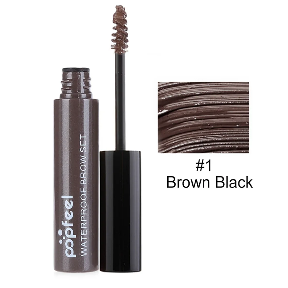 Новый теплый коричневый черный гель для бровей жидкий крем водостойкий стойкий