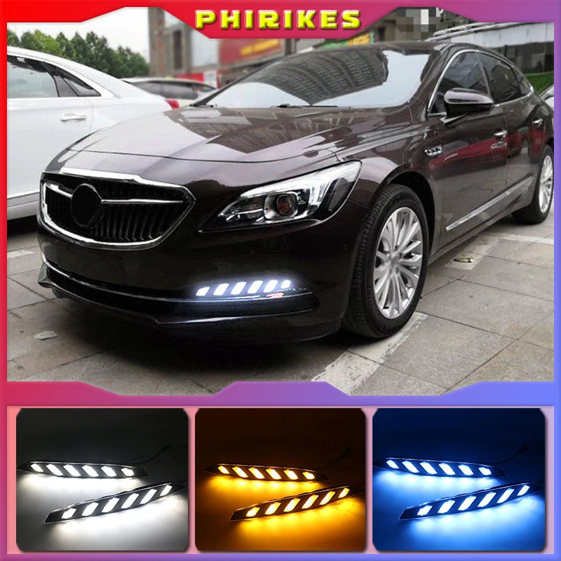 

Светодиодные дневные ходовые огни, дневные ходовые огни для Buick LaCrosse 2016-2019, модификация автомобиля, автомобильные аксессуары