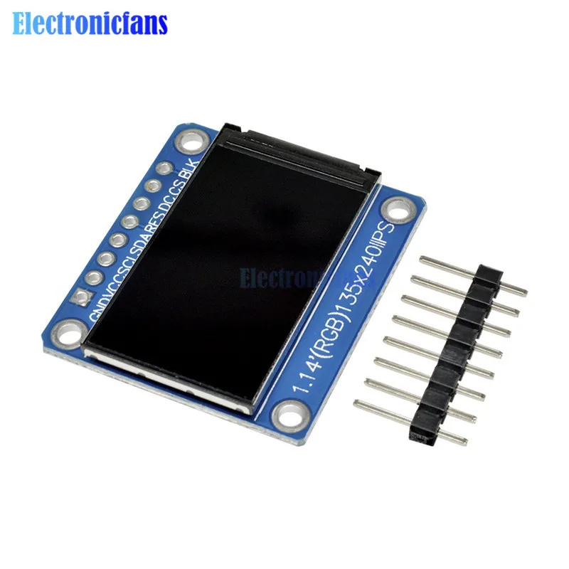 1,14 дюймов 135x240 TFT ЖК-дисплей модуль ips lcd ST7789 Привод IC HD цветной экран Full View 8pin 135*240 3,3 В SPI интерфейс