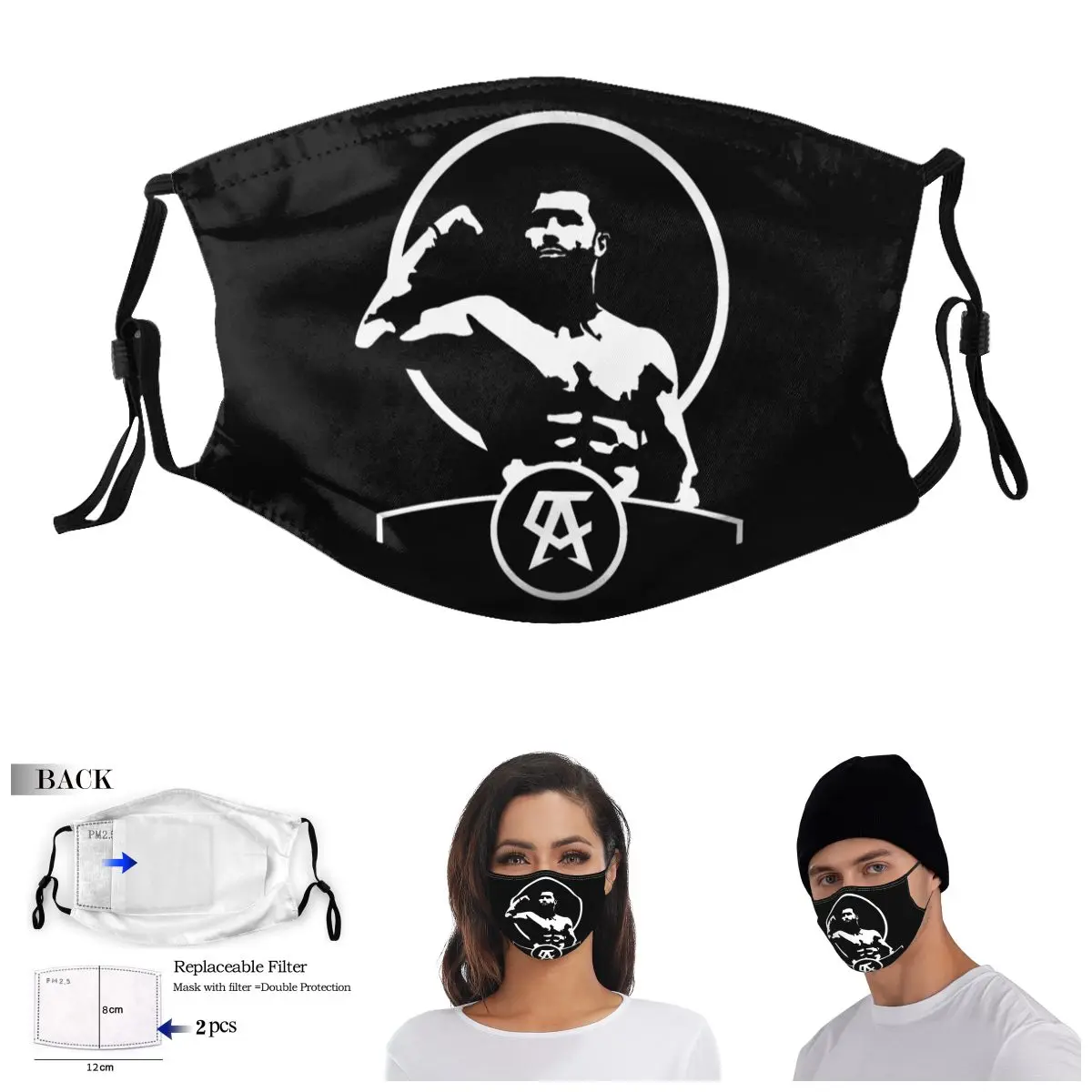 

Canelos Alvarez New Design Classic R257 Adult Dust Mask Joke Grimace Activated Carbon Filter Mask