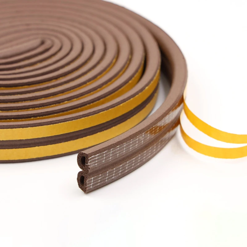 

5/10M EPDM Self-adhesive Door And Window Sealing Strip Glass Window Anti-collision Rubber Strip Foam Sound Insulation Strip