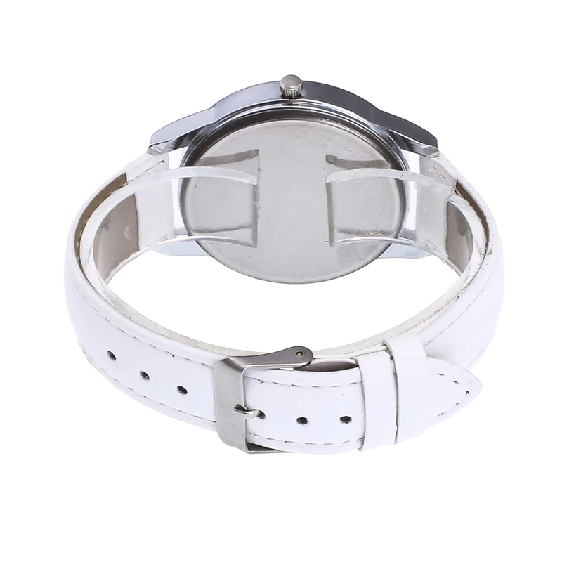 Модные женские повседневные кварцевые часы кожаный ремешок римские цифры