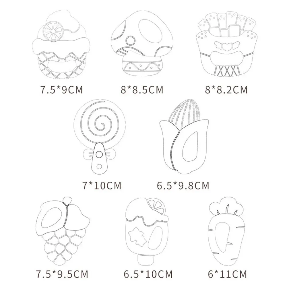 8 шт. детские погремушки грызунки в виде мороженого|Интерактивные игрушки для