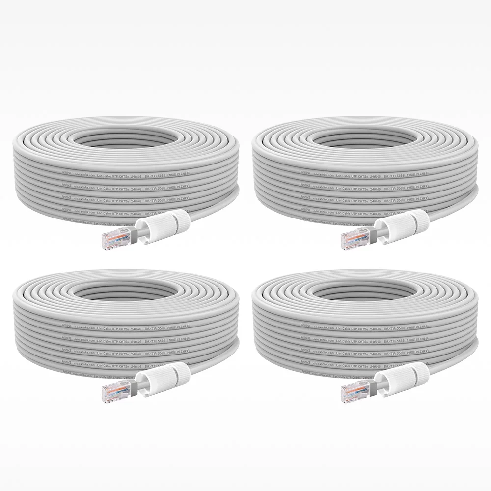 ANNKE 1/4 пакет 30 м/100 футов сетевой кабель Ethernet 100 Мбит/с высокая скорость для PoE