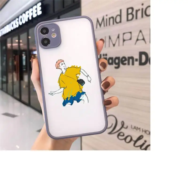 

Jujutsu Kaisen Phone Case For iPhone 12 11 Mini Pro XR XS Max 7 8 Plus X Matte transparent Gray Cover
