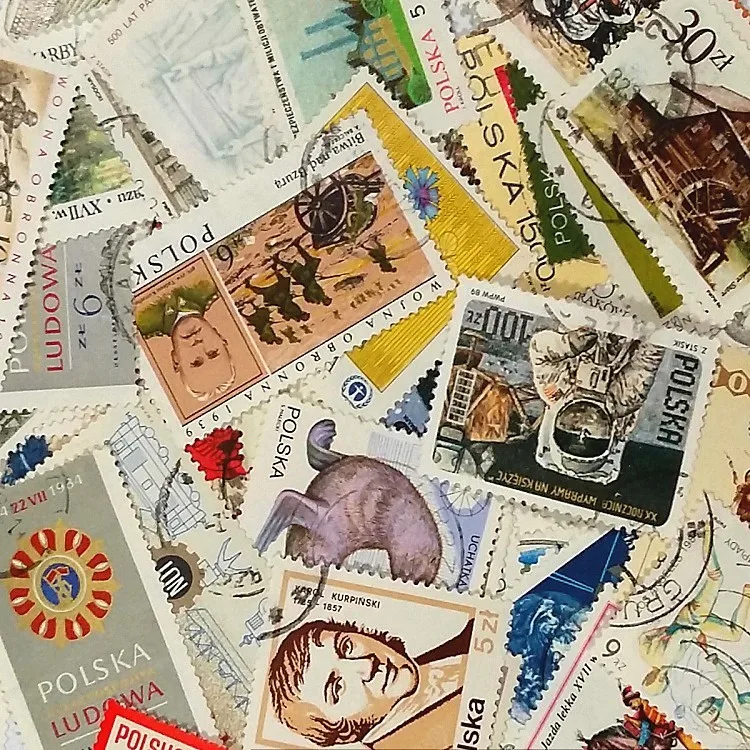 100 шт./лот, польские почтовые марки, не повторяющиеся коллекции, почтовые марки, почтовые марки, все используемые из польской почтовой марки для сбора