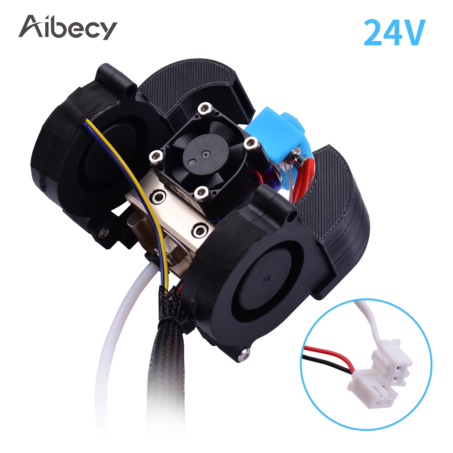 

Aibecy Ender полный сборный экструдер Hotend Kit 0,4 мм сопло охлаждающий вентилятор с алюминиевым нагревательным блоком для 3D принтера Ender 3 Pro