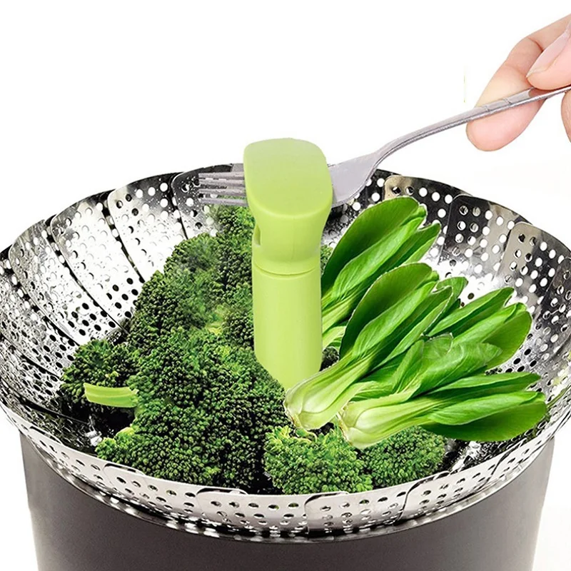 Stainless Steel Folding Steamer Mesh Vegetable Cooker Metal Bun Cookware Utensils for Cooking Steam Kitchen Accessories | Дом и сад