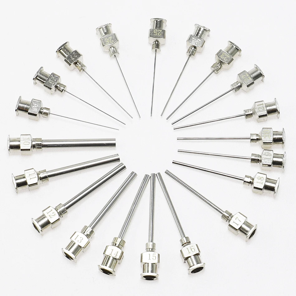 12 шт. одноразовые иглы для шприца из нержавеющей стали|Детали и аксессуары