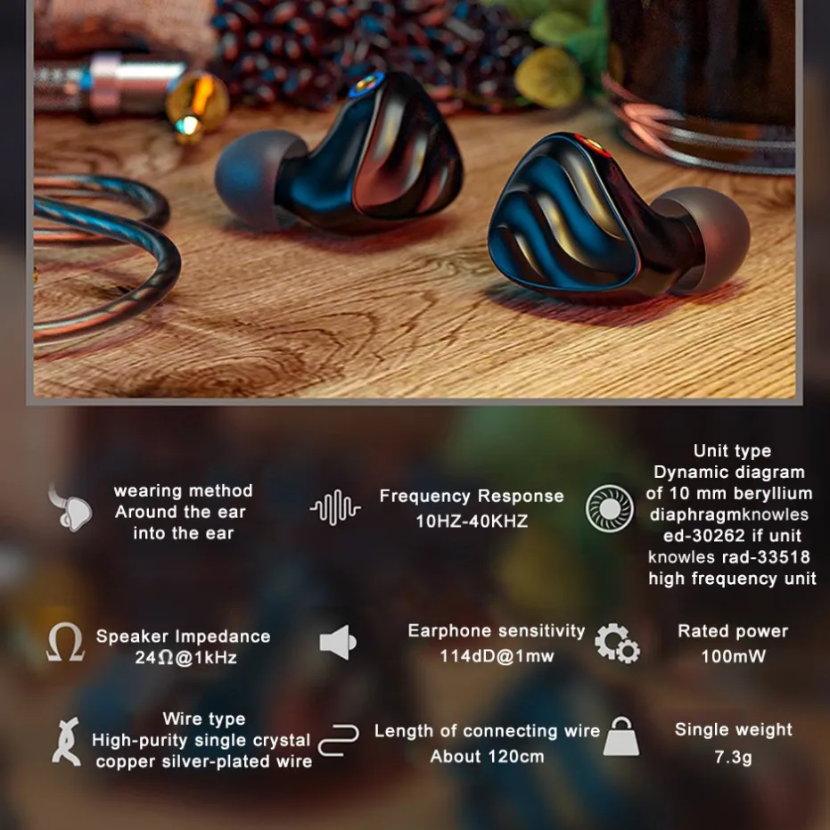 Hi Fi наушники вкладыши FiiO FH3 стерео 2BA + 1DD Knowles динамический Гибридный Драйвер IEM со