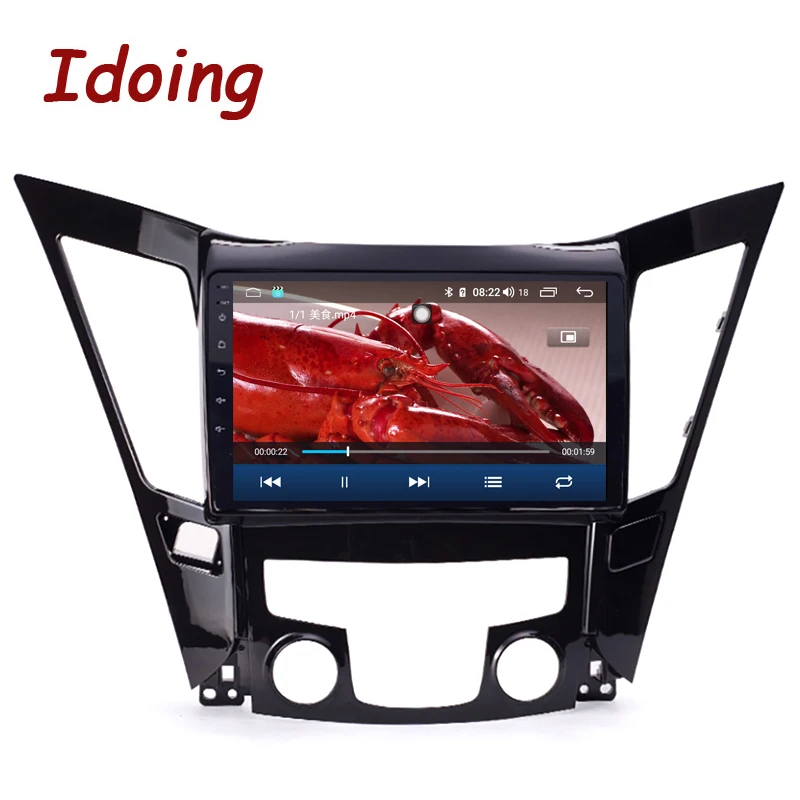 Idoing 10 2 &quot1Din Автомобильный Android Радио мультимедийный плеер для hyundai Sonata 2011 2015 gps
