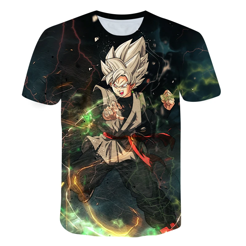 

2021 Summer New Children's Wukong T-shirt O-neck Cartoon Boys and Girls Tops Streetwear Casual Kids 3D T-shirts
