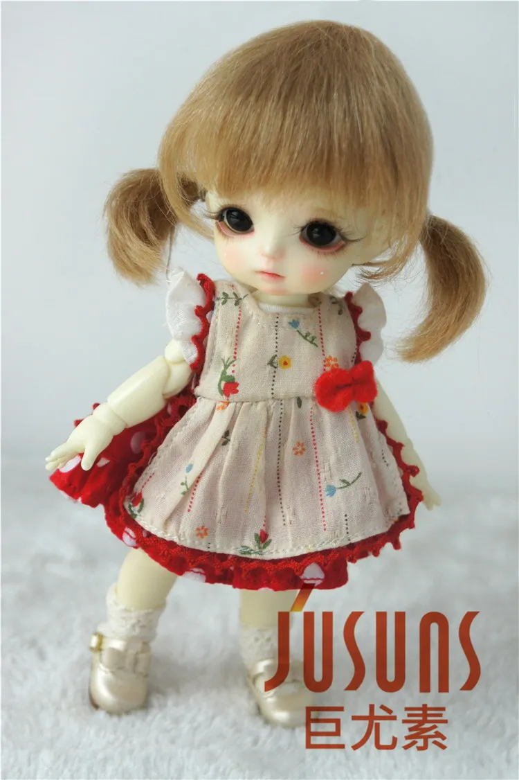 JD446 1/8 1/6 милый короткий BJD парик мохера Размер 5-6 дюймов 6-7 дюймов парики костюм для милых кукол модные кукольные аксессуары - Цвет: 5-6inch Ash blondM4