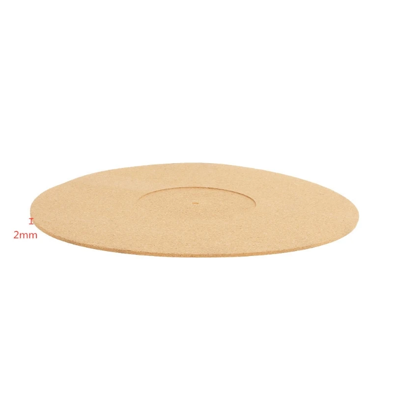 

2021 New Cork LP Slip Mat Anti-Static Slipmat fFor 12 inch LP Vinyl Record 2MM