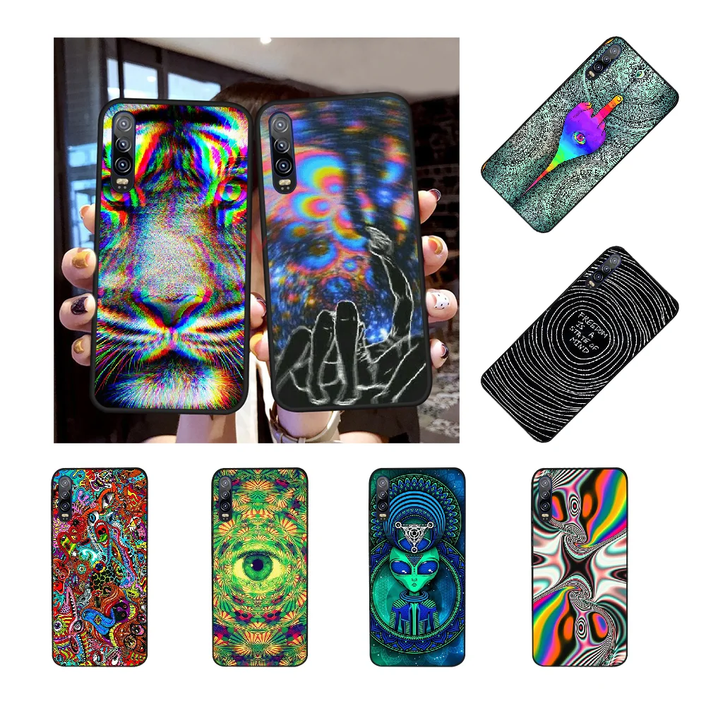 Мягкий черный чехол для телефона NBDRUICAI Psychedelic Trippy Art Для Huawei Y5 Y6 Y7 Y9 Prime 2019 Enjoy 7 8 9 10