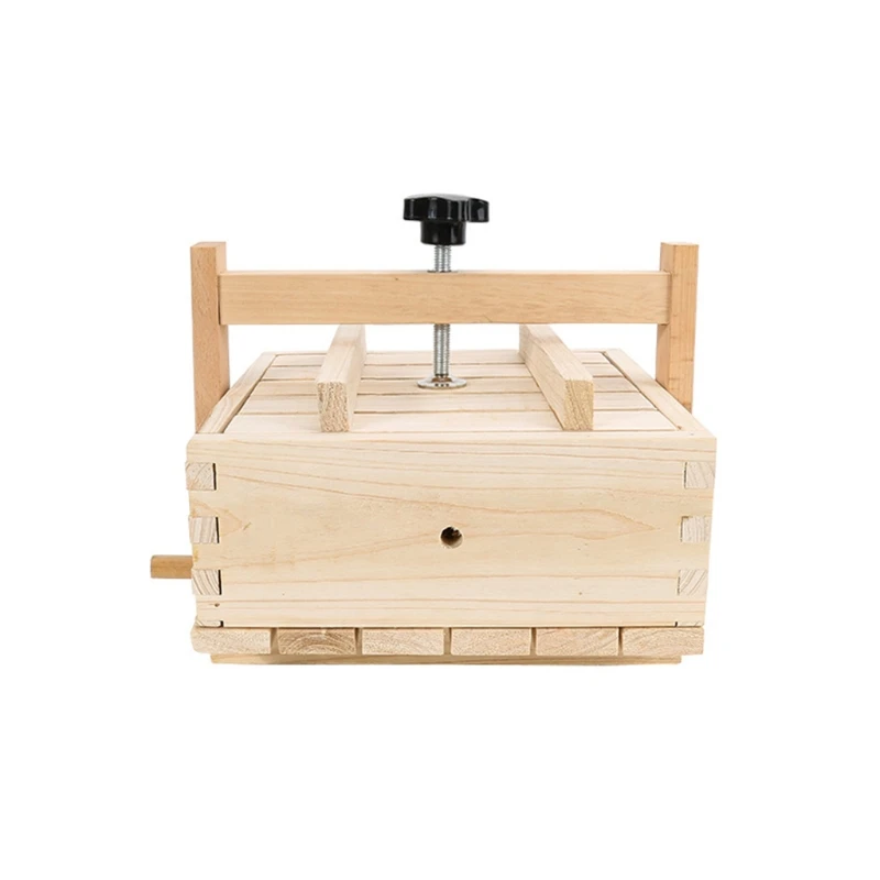 

Multifunction Manual Tofu Cheese Maker Press Natural Wooden Durable Utensils