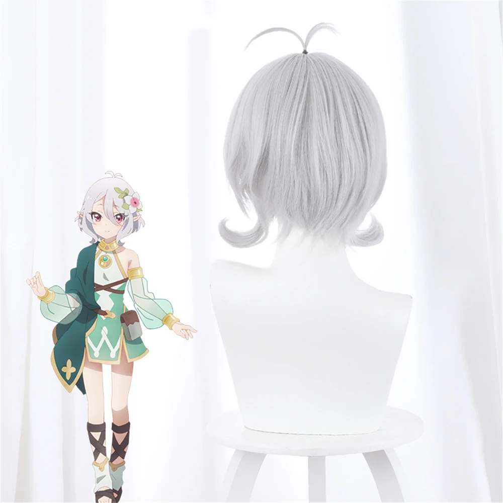 

Princess Link! Redive Coho silver gray flip-side sideburns COS WIG 499ACosplay hairwear Wig+Wig Cap