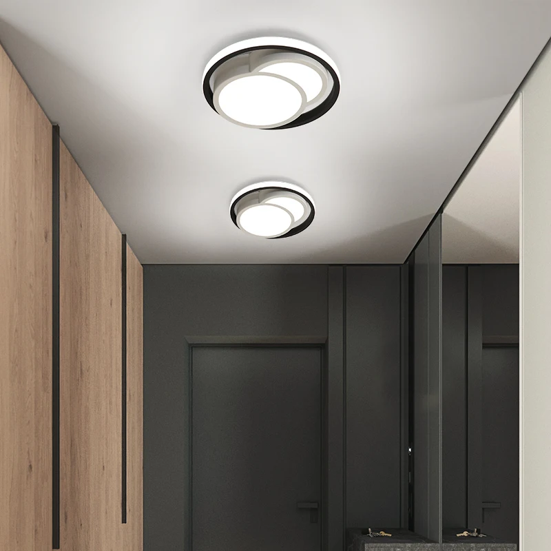 Современный потолочный светильник s 17 Вт для прихожей балкона коридора черный +