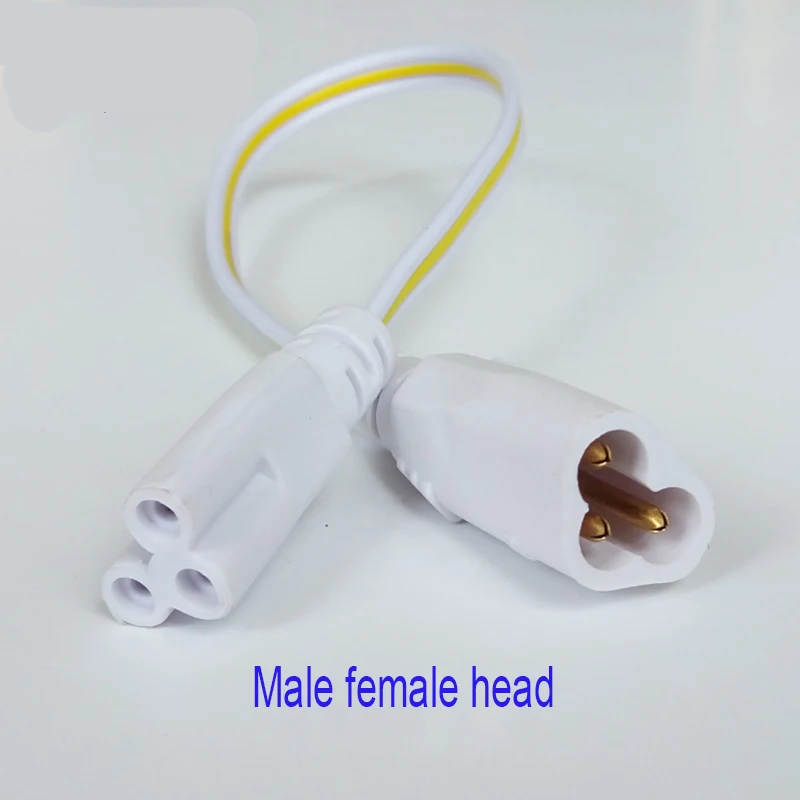 10 шт./лот Светодиодная трубка светильник подключенный кабель T4 T5 T8 светодиодный