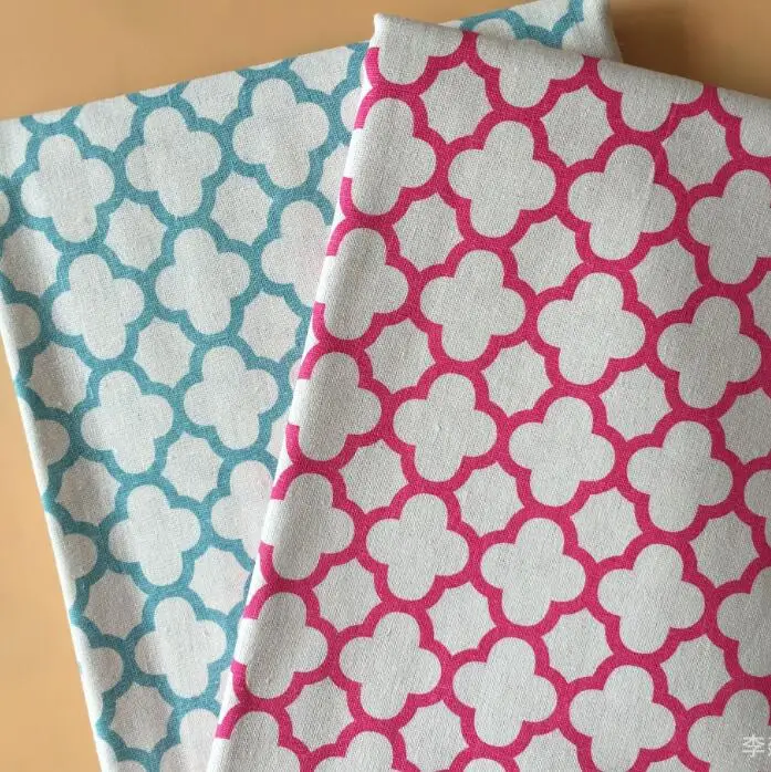 Хлопчатобумажная льняная ткань с геометрическим рисунком для шитья в стиле