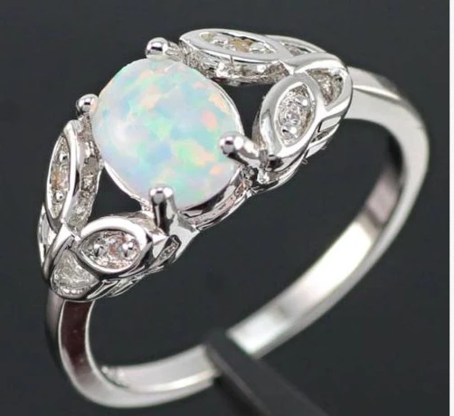 Горячая Распродажа модные ювелирные украшения с белым огненным опалом