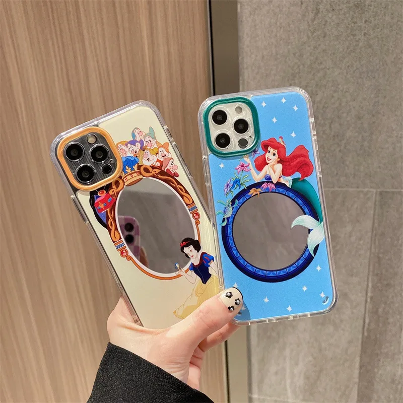 

Чехол с зеркалом для макияжа для iPhone 13 12 11 Pro Max Mini XR XS 7 8 Plus