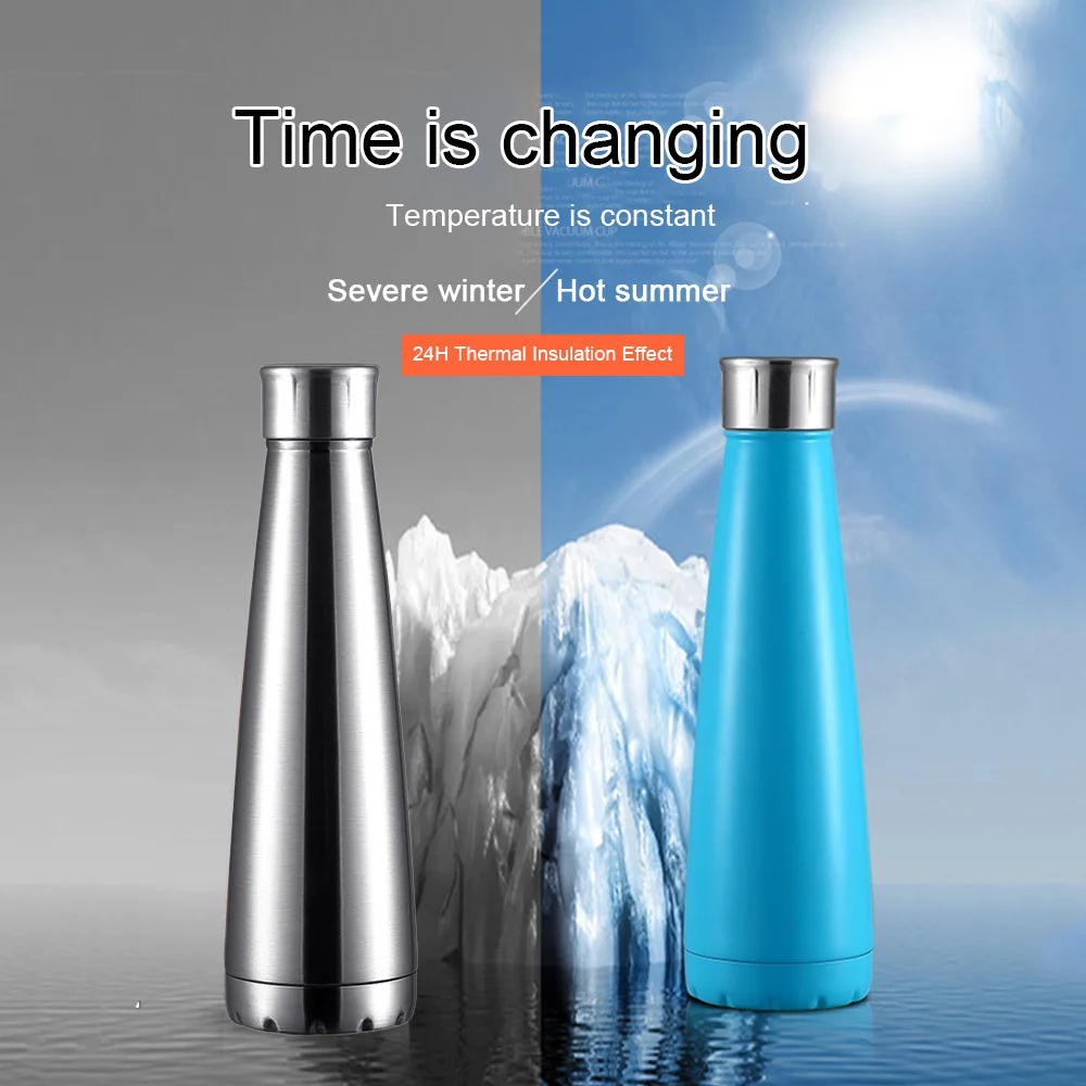 Портативный термос из нержавеющей стали с вакуумной изоляцией бутылка для воды