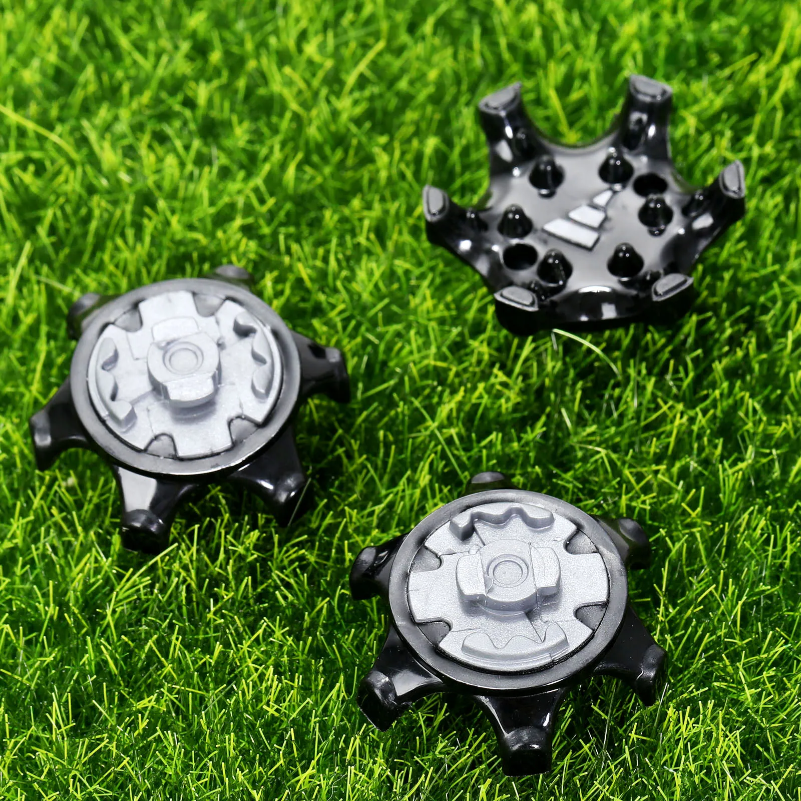 14Pcs TPR Golf Shoe Spikes Replacement Clamp Cleats Pins Fast Twist Turn Screw Studs Stinger Accessories Training Aids | Спорт и