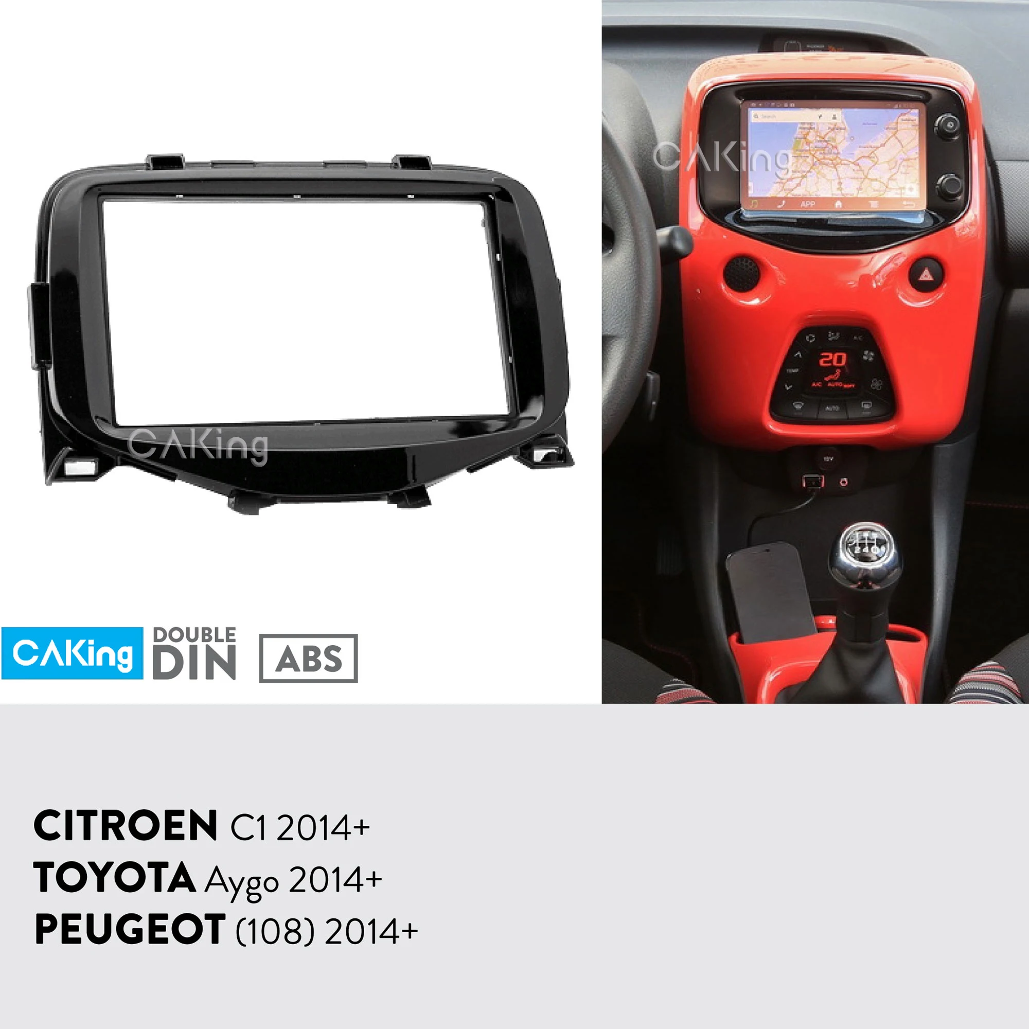 Панель радиоприемника автомобильная для 2014 + Toyota Aygo Peugeot 108 Citroen C1|Панели| |