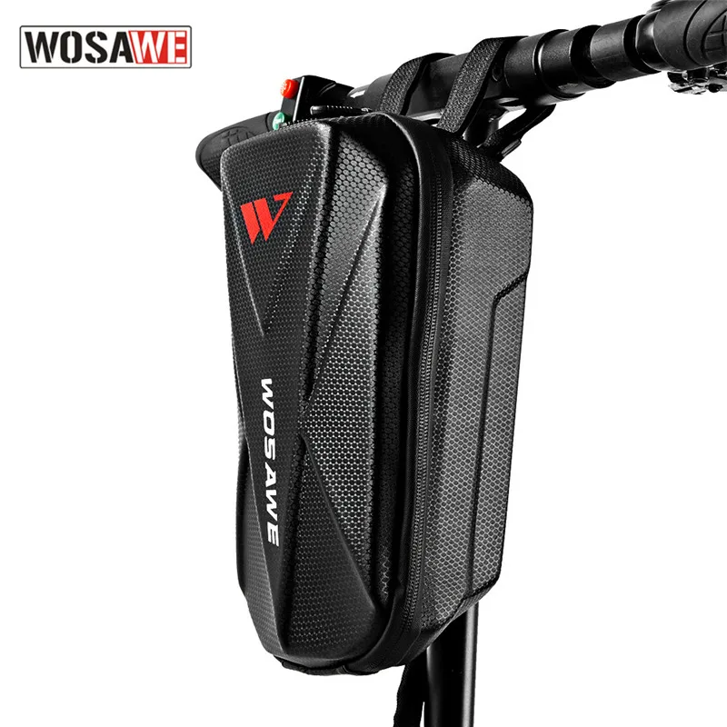 

WOSAWE Electric Scooter Bag Waterproof EVA Hard Shell Skateboard Handlebar Bag Storage Bag Electric Scooter Front Hangs Bag
