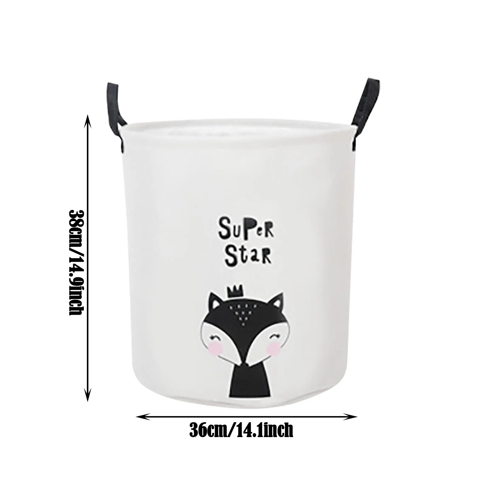 

1pc Cotton Folding Water Laundry Basket Toy Storage Basket Storage Bucket Organizers Storage Bolsas De Almacenamiento