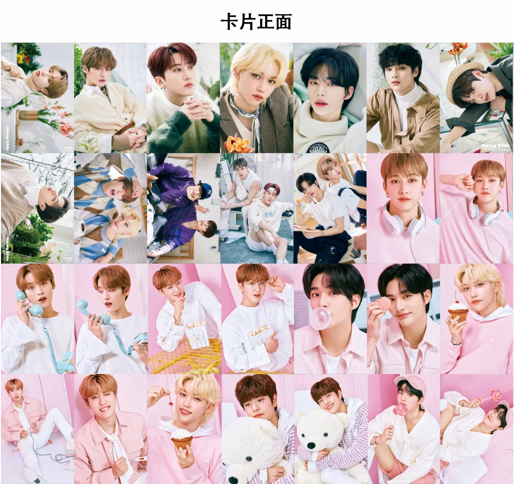55 шт./компл. KPOP Stray Kids ROOM MATES Lomo Card 2022 сезонные приветствия Photo для фанатов