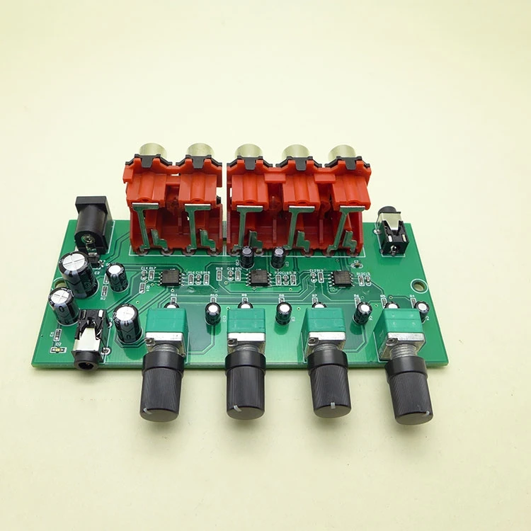 AU-402RCA 12 в стерео аудио смешанный распределитель сигнала селектор переключатель 4