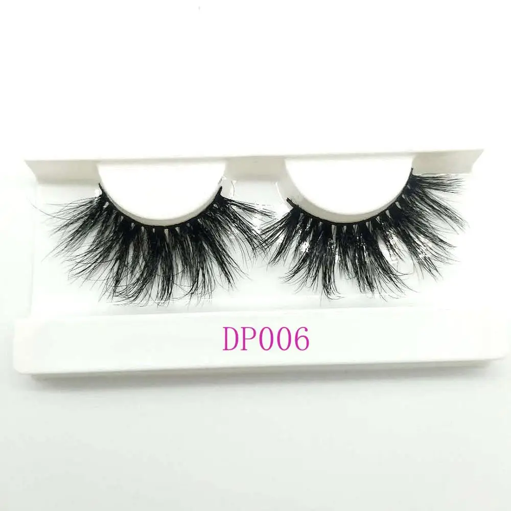 

1 pair set 25mm real mink eyelash own brand 25mm 5D/6D fluffy mink eyelashes 25mm mink lashes with best price